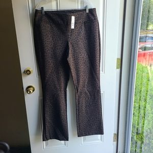 NYC Pull-On Pants Bootcut Animal Print